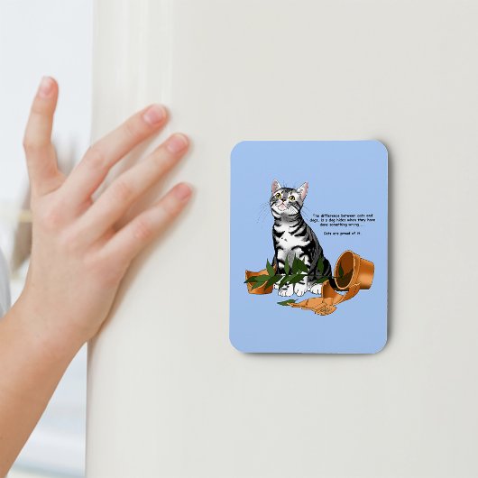 Magnet Flexible Chat plante