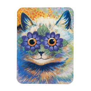 Magnet Flexible Chat psychédélique de Louis Wain