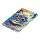 Magnet Flexible Chat psychédélique de Louis Wain (Côté Gauche)