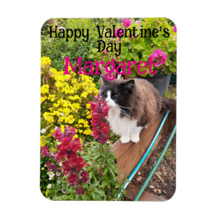 Magnet Flexible Chat Smoking Mignon Drôle Saint-Valentin Nom de l'