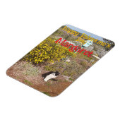 Magnet Flexible Chat Smoking Mignon Rouge Jaune Saint-Valentin Nom (Côté Gauche)