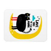 Magnet Flexible Chat sur la lune (Horizontal)