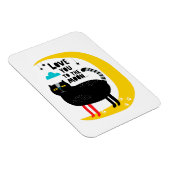 Magnet Flexible Chat sur la lune (Côté Droit)