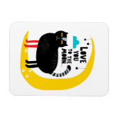 Magnet Flexible Chat sur la lune (Horizontal)