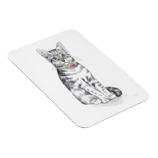 Magnet Flexible Chat Tabby Fancy (Côté Droit)