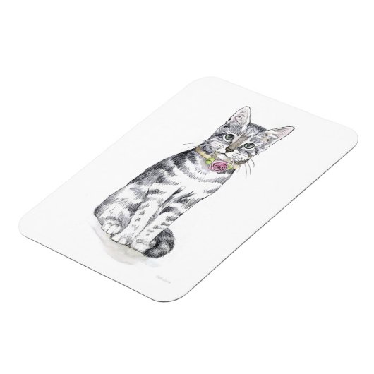 Magnet Flexible Chat Tabby Fancy (Côté Gauche)