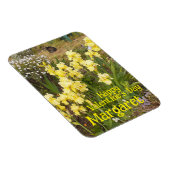 Magnet Flexible Chat tigré mignon iris jaune Saint-Valentin Nom de (Côté Droit)