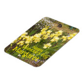 Magnet Flexible Chat tigré mignon iris jaune Saint-Valentin Nom de (Côté Gauche)