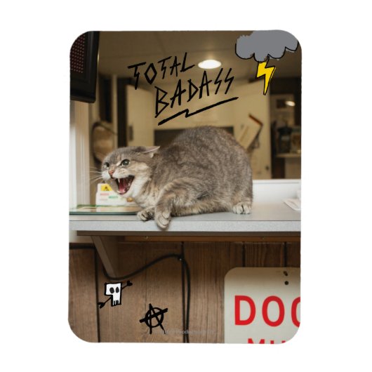 Magnet Flexible Chat total Badass (Vertical)