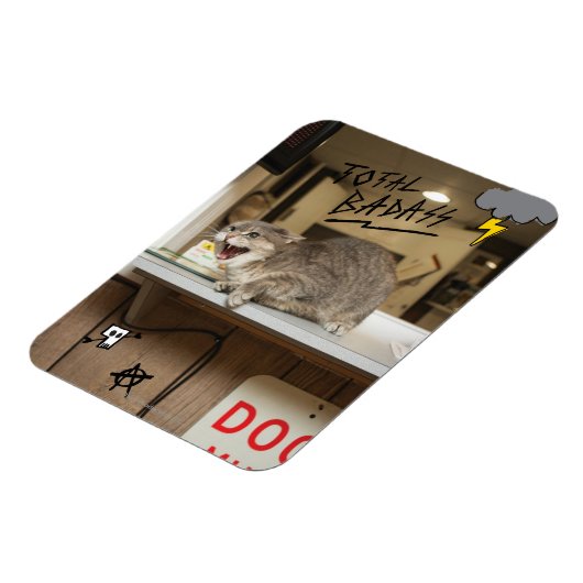 Magnet Flexible Chat total Badass (Côté Gauche)