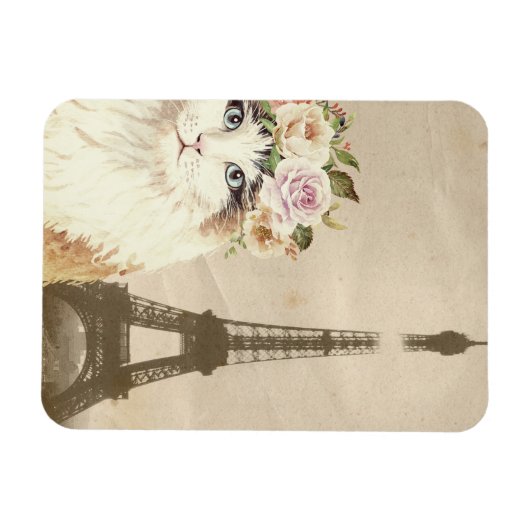 Magnet Flexible Chat & Tour Eiffel (Horizontal)