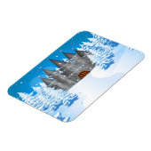 Magnet Flexible château à queue de fée Hiver (Côté Gauche)