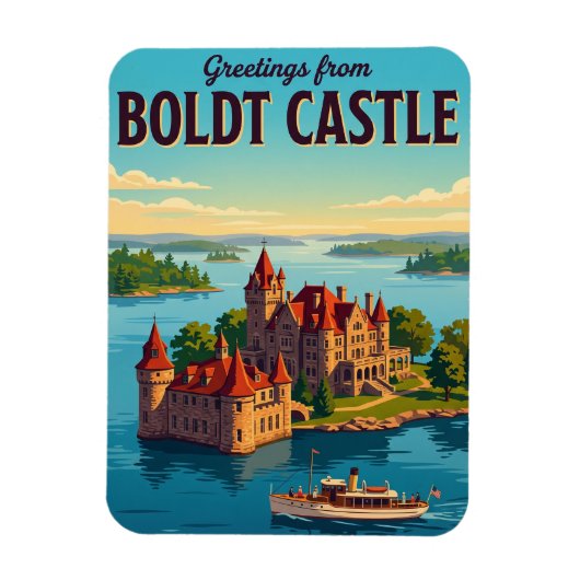 Magnet Flexible Château Boldt États-Unis (Vertical)