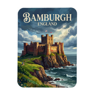 Magnet Flexible Château de Bamburgh Angleterre