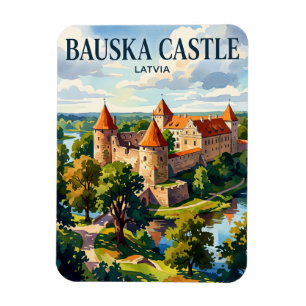 Magnet Flexible Château de Bauska Lettonie