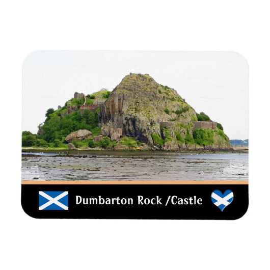Magnet Flexible Château de Bumbarton Rock & Dumbarton (Horizontal)