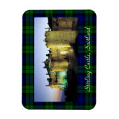 Magnet Flexible Château de Stirling Frontière Tartan Illuminée (Vertical)