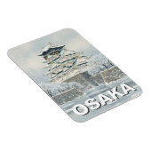 Magnet Flexible Château d'Osaka Japon (Côté Droit)