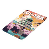 Magnet Flexible Château d'Osaka Japon (Côté Gauche)