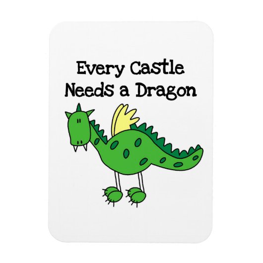 Magnet Flexible Château Dragon (Vertical)