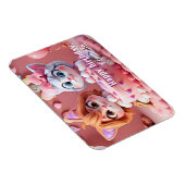 Magnet Flexible Chatons avec gâteau d'anniversaire et ballons (Côté Droit)