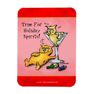 Magnet Flexible Chatons de cocktail Esprits de fêtes Cartoon