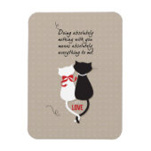 Magnet Flexible Chats amoureux (Vertical)