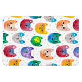 Magnet Flexible Chats aquarelles et amis (Horizontal)
