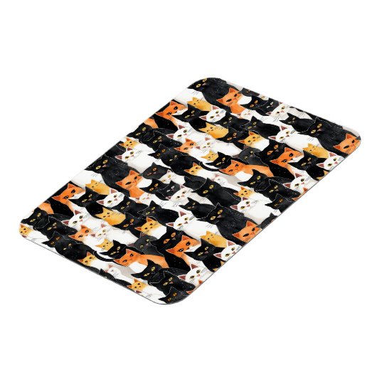 Magnet Flexible Chats blancs oranges noirs (Côté Gauche)