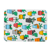 Magnet Flexible Chats dans les pots à fleurs (Horizontal)