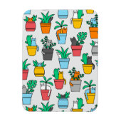 Magnet Flexible Chats dans les pots à fleurs (Vertical)