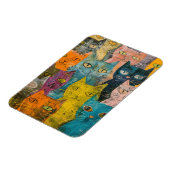 Magnet Flexible Chats d'aquarelle de Boho - Art de Feline de Terre (Côté Gauche)