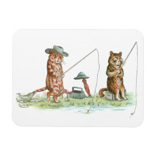 Magnet Flexible Chats de pêche par Louis Wain