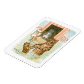 Magnet Flexible Chats de plage par Louis Wain (Côté Gauche)