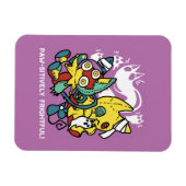 Magnet Flexible Chats déplaisants Halloween Art : Paw-sitly Fright (Horizontal)