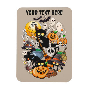 Magnet Flexible Chats drôles de Halloween Fête