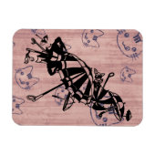 Magnet Flexible Chats Façades Parasols Parasols Dessin d'art d'enc (Horizontal)