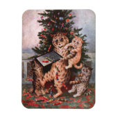 Magnet Flexible Chats Noël par Louis Wain (Vertical)