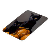 Magnet Flexible Chats noirs et Citrouilles (Côté Gauche)