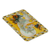 Magnet Flexible CHATS NOIRS FLAMINANTS AVEC HALLOWEEN UNICORN Colo (Côté Droit)