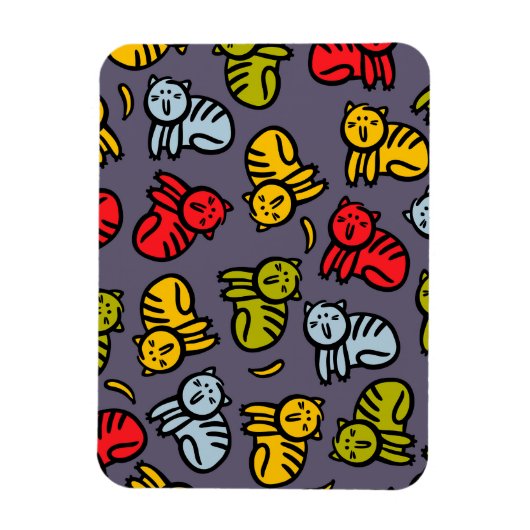 Magnet Flexible Chats plus bananes (Vertical)