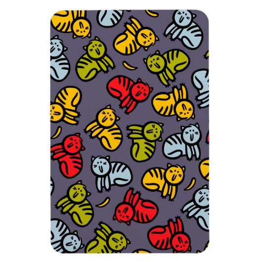 Magnet Flexible Chats plus bananes (Vertical)