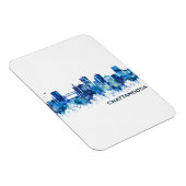 Magnet Flexible Chattanooga Tennessee Skyline Blue (Côté Droit)