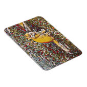 Magnet Flexible Chatte gingembre pour une promenade (Côté Droit)