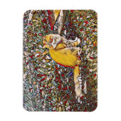 Magnet Flexible Chatte gingembre pour une promenade (Vertical)