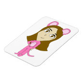 Magnet Flexible chatte rose (Côté Gauche)