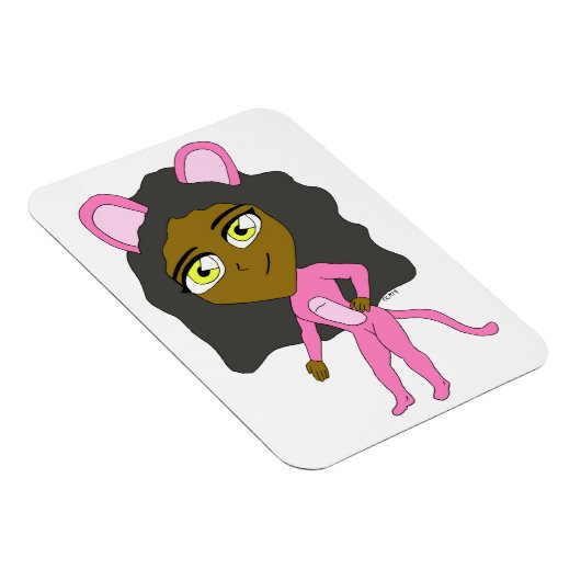 Magnet Flexible chatte rose (Côté Droit)