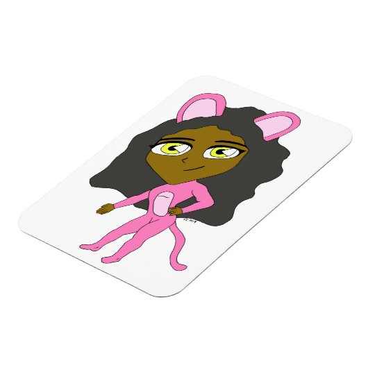 Magnet Flexible chatte rose (Côté Gauche)