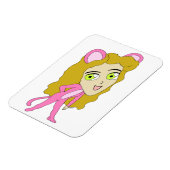 Magnet Flexible chatte rose (Côté Gauche)