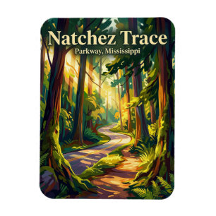 Magnet Flexible Chaussée Natchez Trace Mississippi